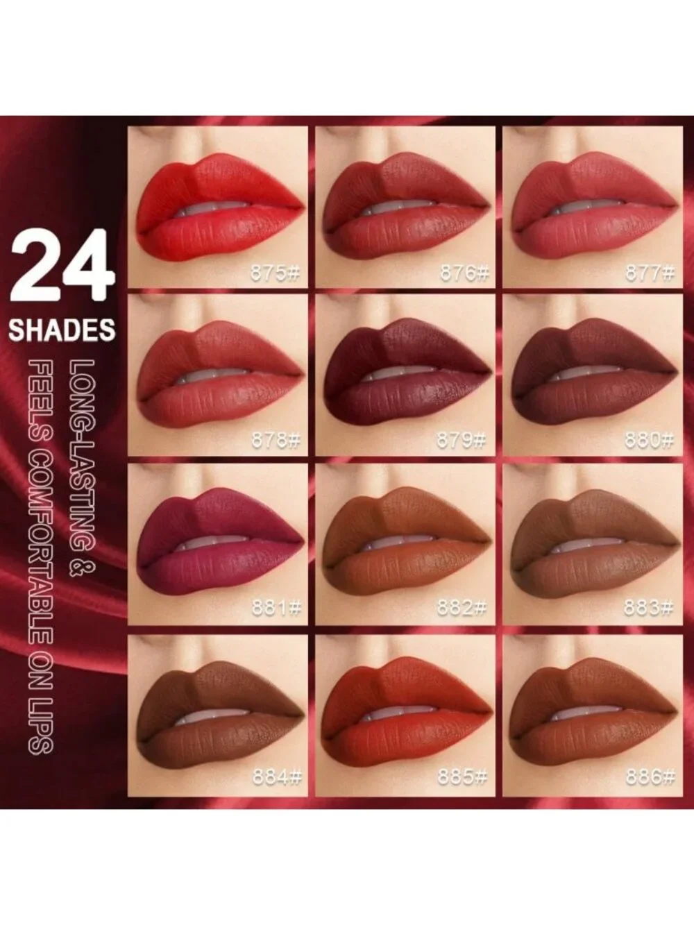 Long-Lasting Waterproof Nude Velvet Matte Lipstick for Women - Perfect Finish